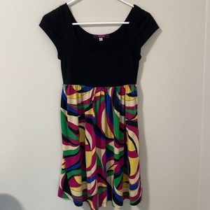Black and Multi Colored Dress by Julie’s Closet